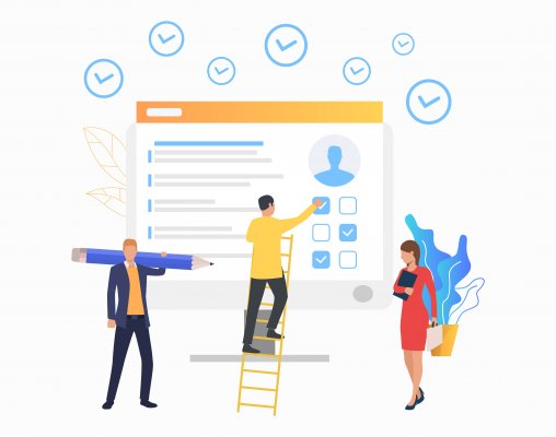 Digital list of background checklist